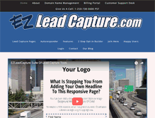 Tablet Screenshot of ezleadcapture.com
